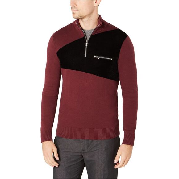 I.N.C Mens Rebel Varsity Pullover Sweater, Red, NWT - Picture 1 of 1